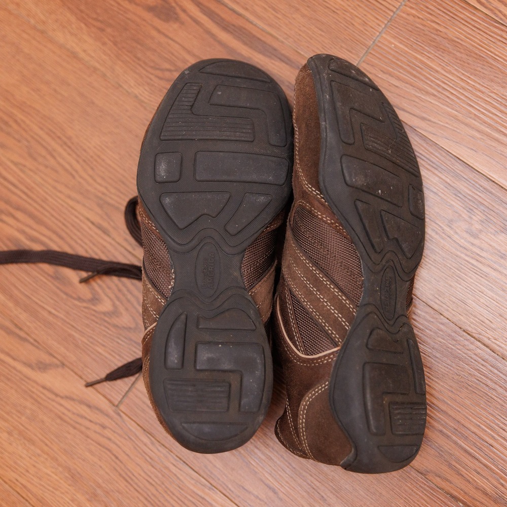 Perry Ellis America Blake Mens Brown Leather Suede Sneakers Size 9.5 - Picture 7 of 7